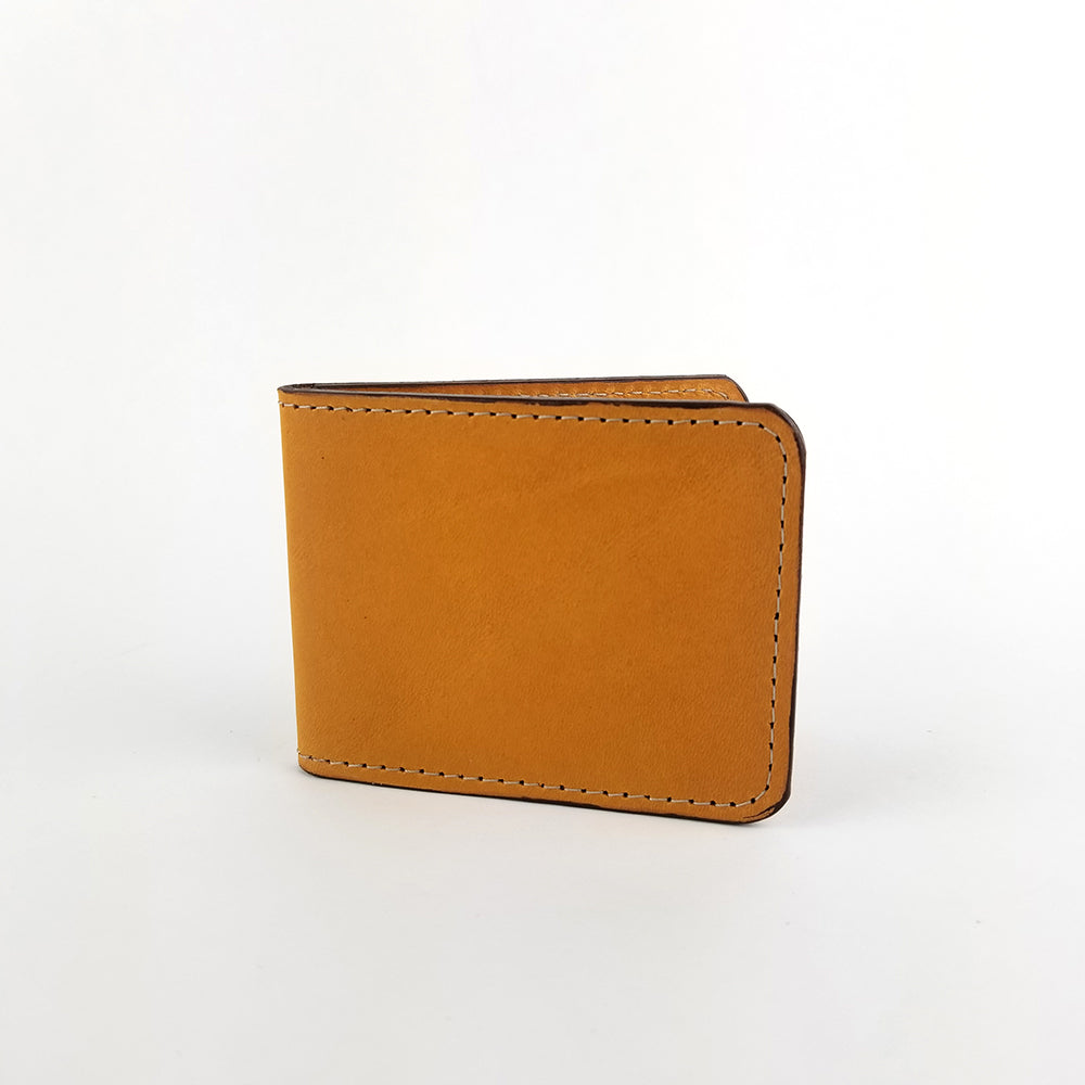 Honey Leather Bifold Wallet. Modern Minimal by Directive