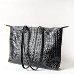 Load image into Gallery viewer, Apex Tote by Directive Black Croc Emboss
