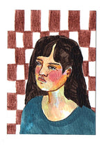 Load image into Gallery viewer, Imaginary Ladies- Original Art Trading Card
