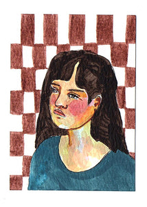 Imaginary Ladies- Original Art Trading Card