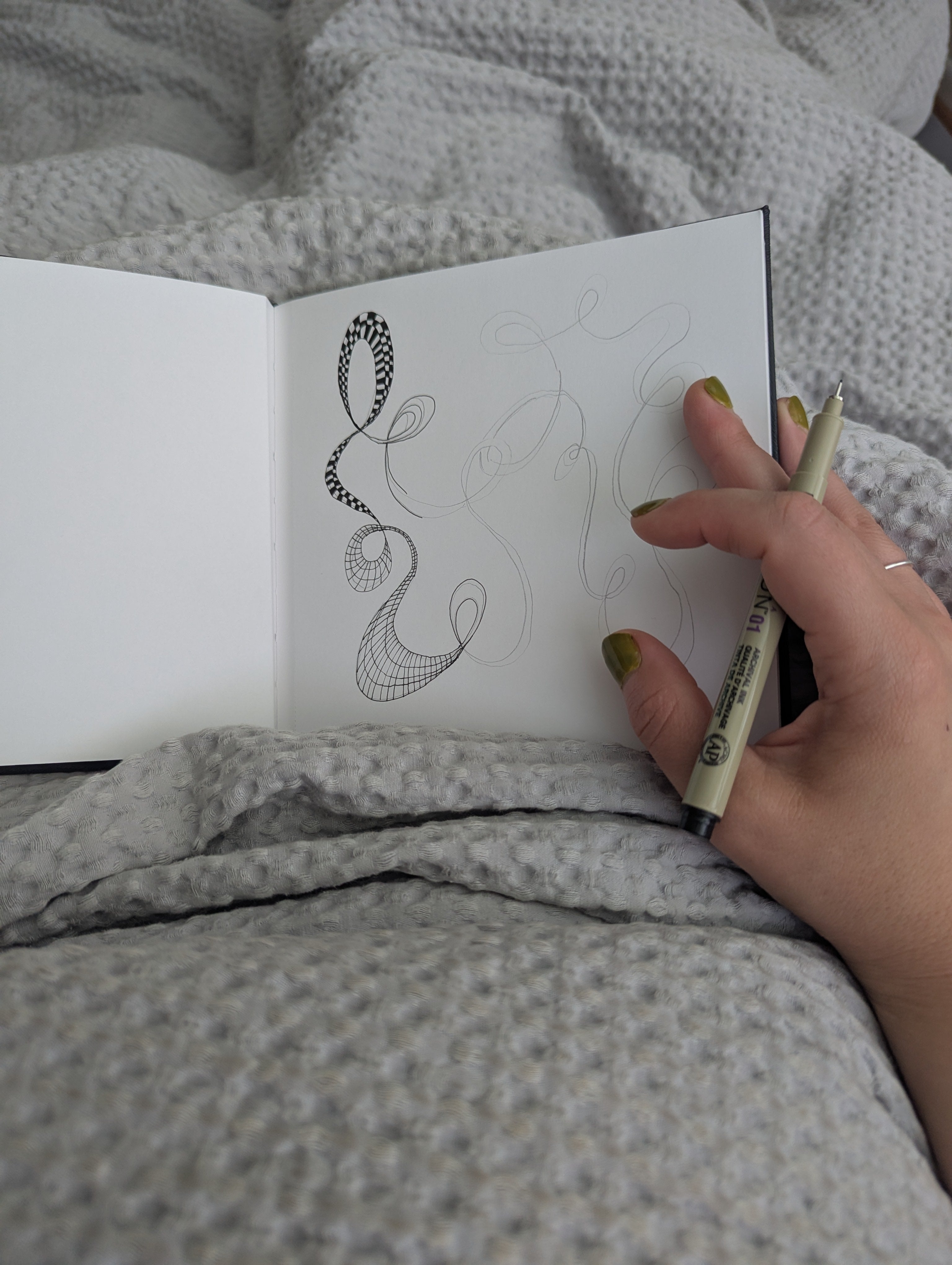 Snail Mail Support- Original Art Postcard
