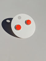 Load image into Gallery viewer, Leather Stud Earrings -Large
