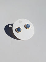 Load image into Gallery viewer, Leather Stud Earrings -Large
