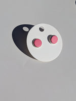 Load image into Gallery viewer, Leather Stud Earrings -Large
