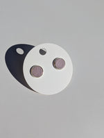 Load image into Gallery viewer, Leather Stud Earrings -Large
