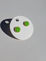 Load image into Gallery viewer, Leather Stud Earrings -Large
