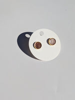 Load image into Gallery viewer, Leather Stud Earrings -Large
