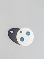 Load image into Gallery viewer, Leather Stud Earrings -Large
