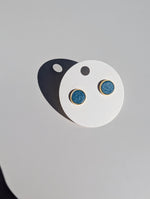 Load image into Gallery viewer, Leather Stud Earrings -Large
