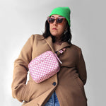 Load image into Gallery viewer, Canvas Cubist Crossbody Handbag
