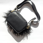 Load image into Gallery viewer, Furry Mini Cubist Crossbody Handbag
