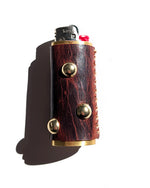 Load image into Gallery viewer, Leather Wrapped Lighter Sleeve
