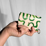 Load image into Gallery viewer, Handpainted Mini Fold Wallet with Keychain
