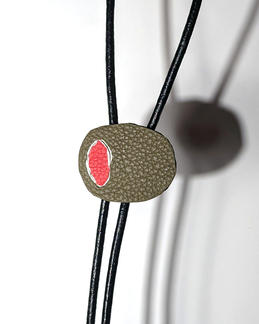 Olive Leather Bolo Ties