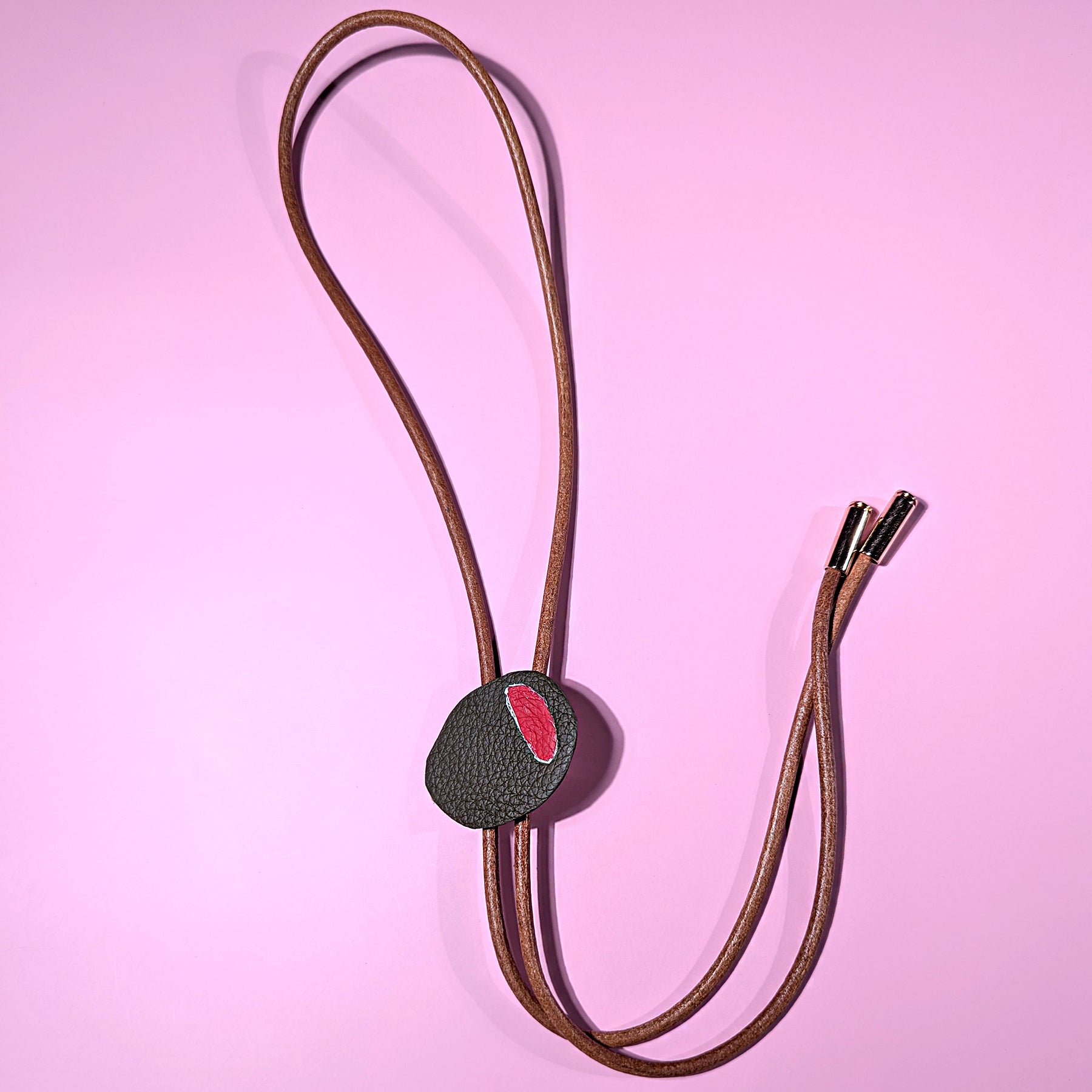 Olive Leather Bolo Ties