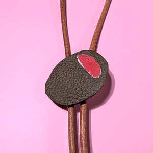 Olive Leather Bolo Ties