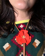 Load image into Gallery viewer, Poppy Leather Bolo Tie
