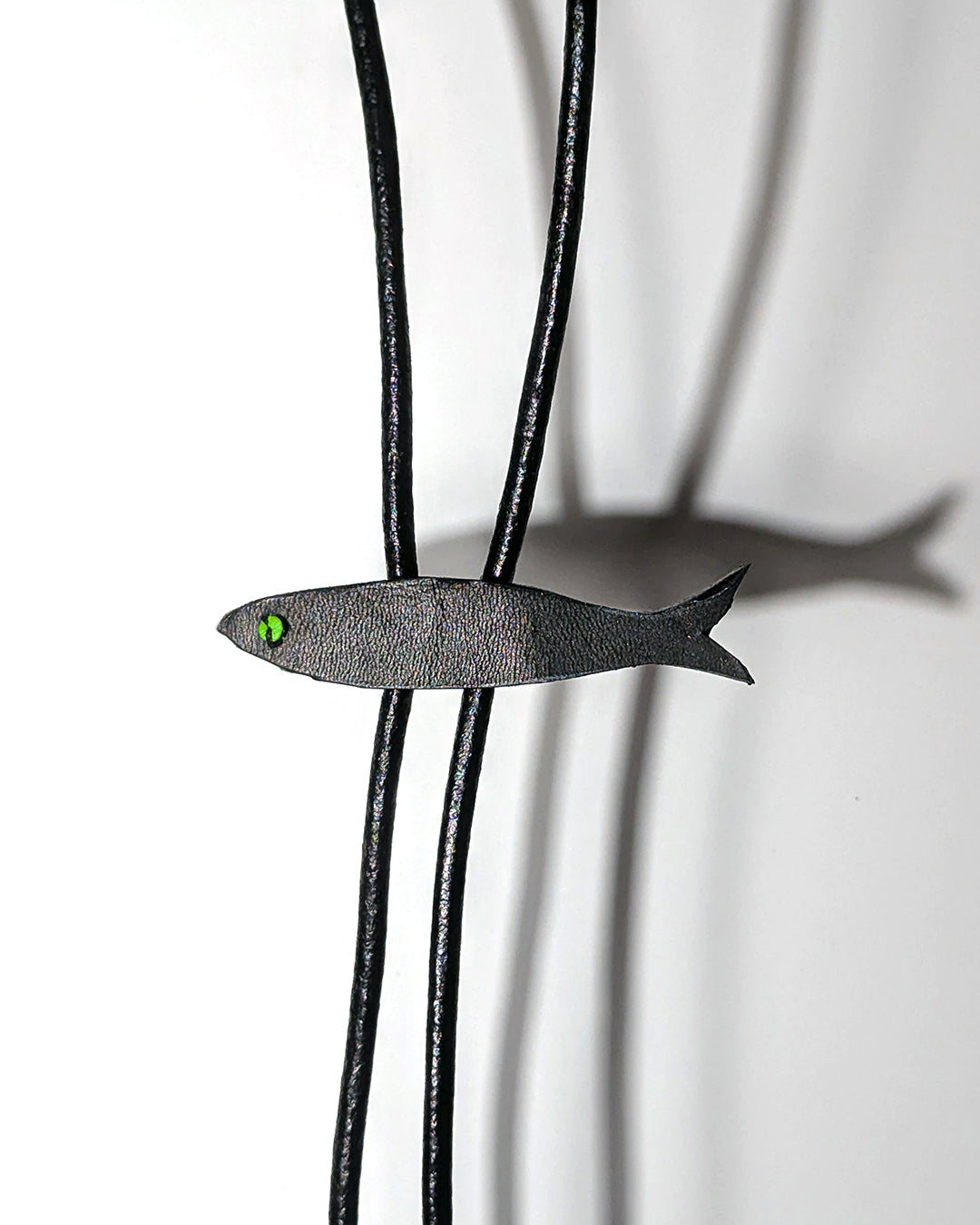 Sardine Leather Bolo Tie