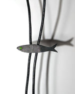 Load image into Gallery viewer, Sardine Leather Bolo Tie
