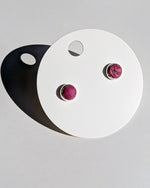 Load image into Gallery viewer, Leather Stud Earrings - Small

