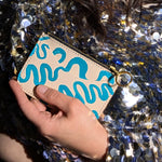 Load image into Gallery viewer, Handpainted Zippy Two Pocket Pouch with Keychain
