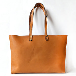 Apex Large Tote in Honey Leather by Directive