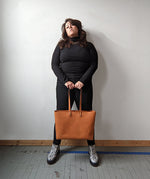 Load image into Gallery viewer, Apex Large Tote in Honey Leather by Directive 
