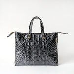 Load image into Gallery viewer, Apex Mini Tote Tiny Handbag Leather Black Croc
